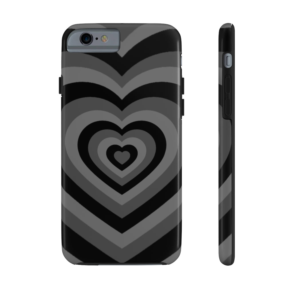 Black Hearts iPhone Case