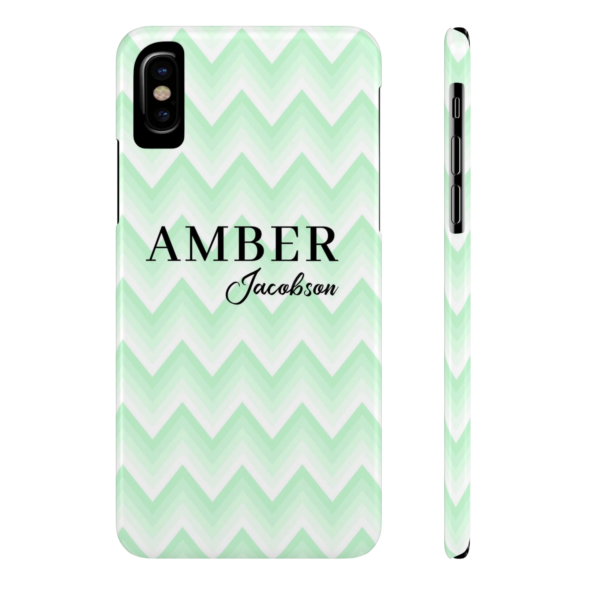 Wavy Green iPhone Case