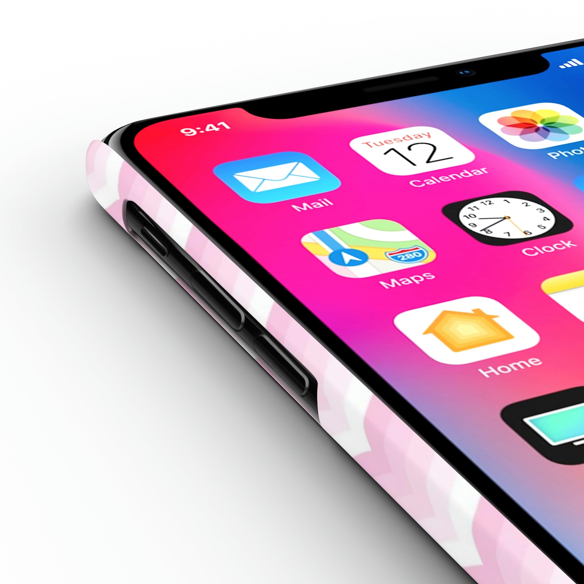Personalized Wavy Pink iPhone Case