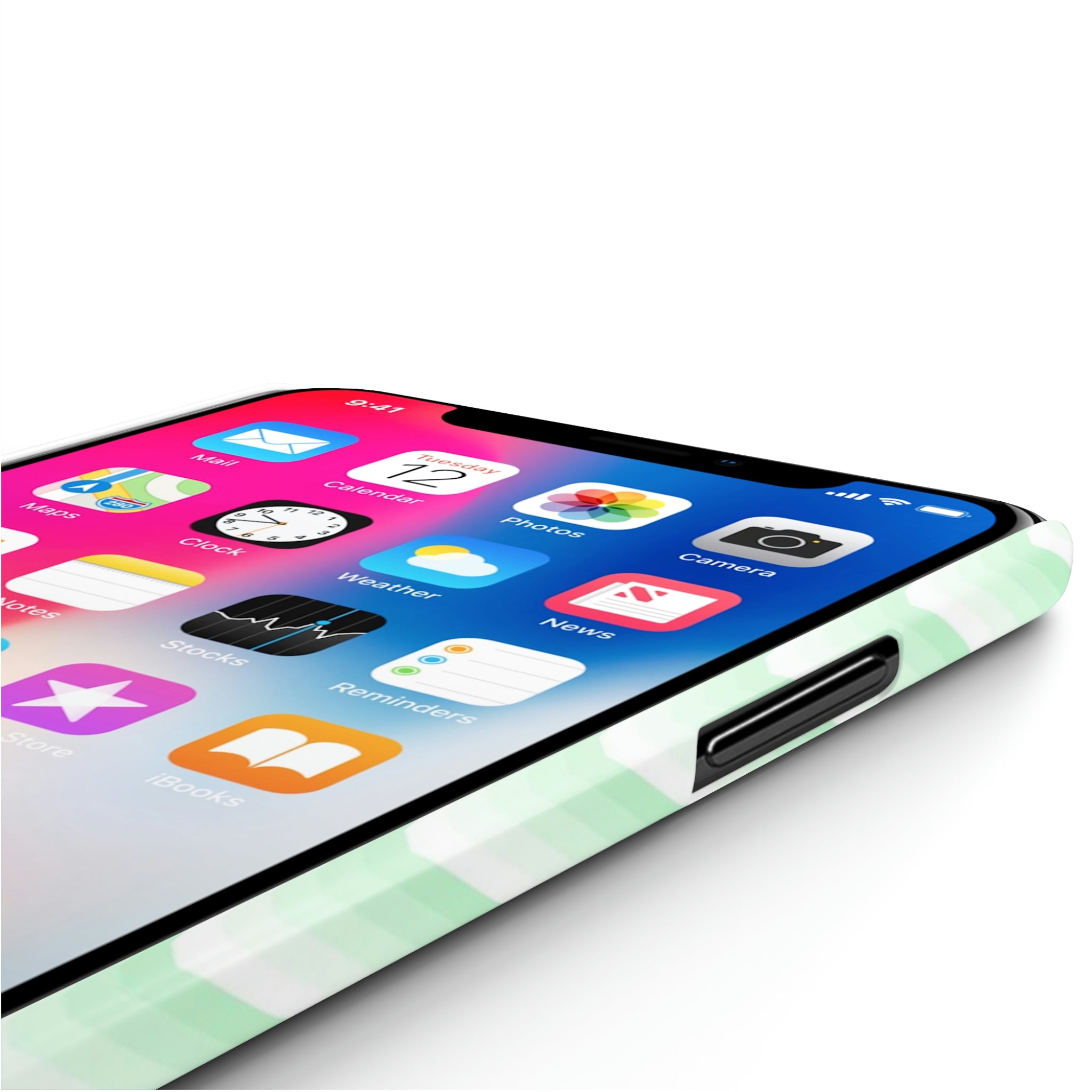 Wavy Green iPhone Case