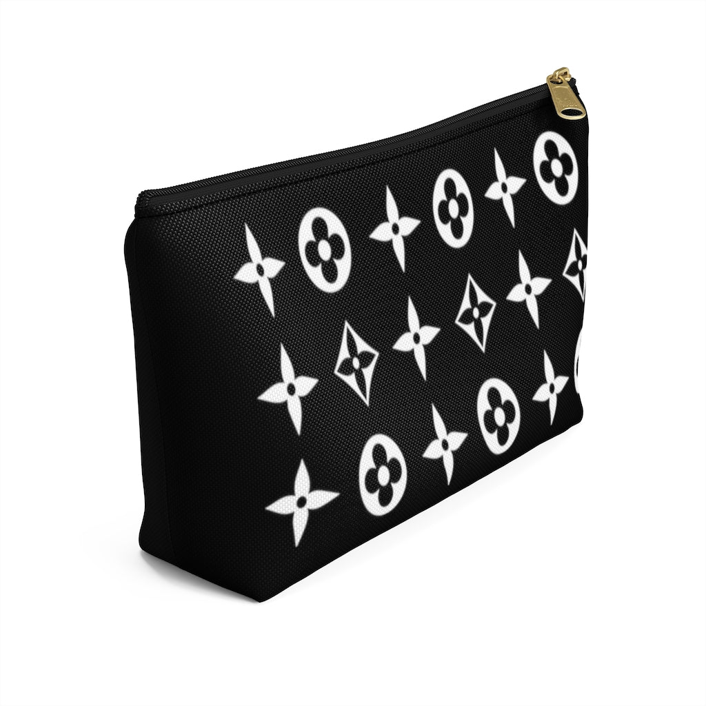 Floral Print Accessory Pouch w T-bottom - Limitless Jewellery