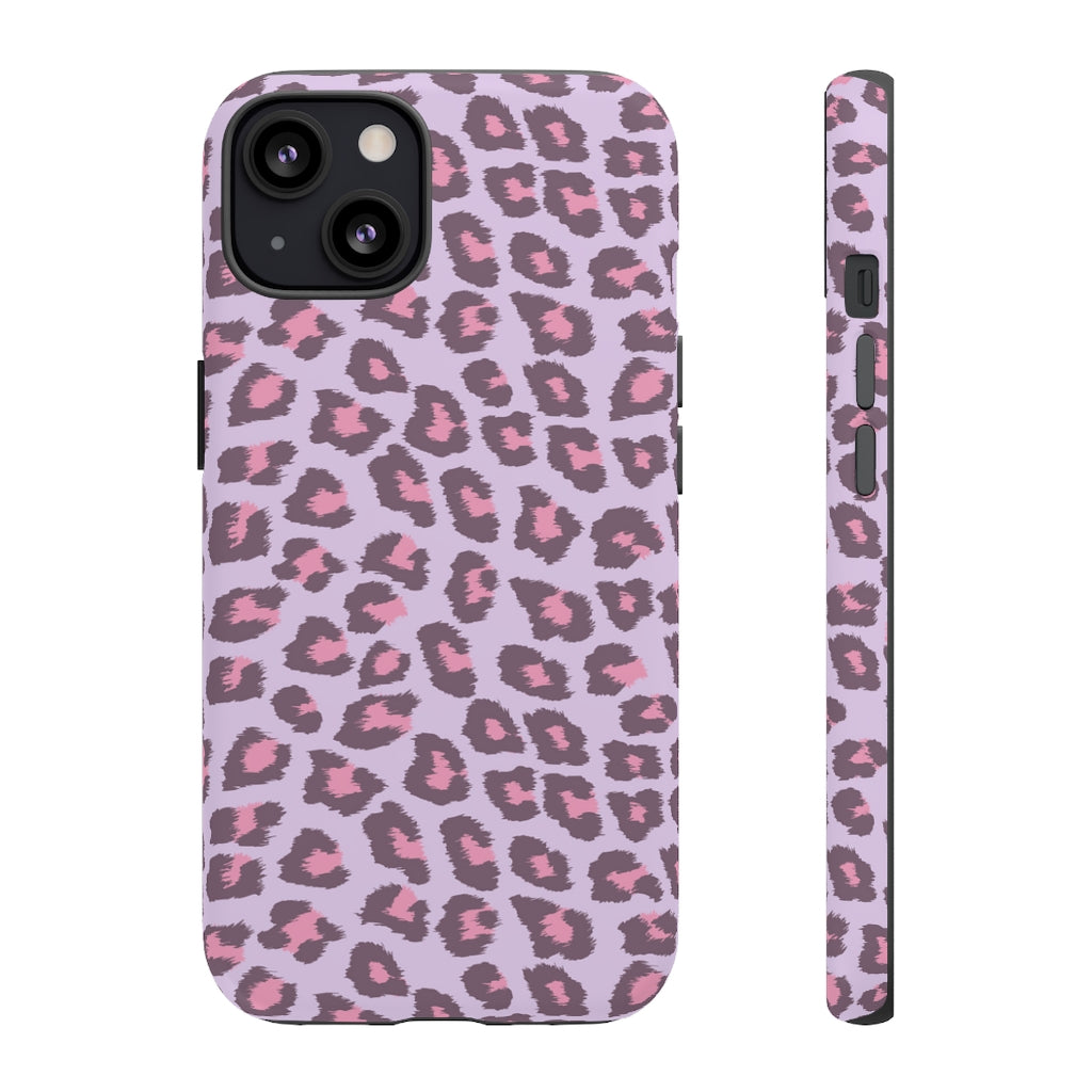 Purple Cheetah Tough Iphone Case