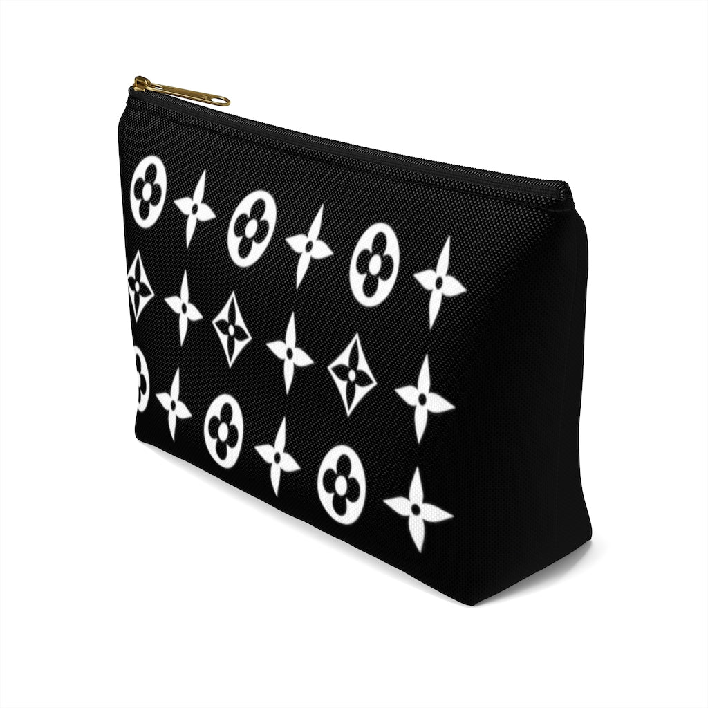 Floral Print Accessory Pouch w T-bottom - Limitless Jewellery