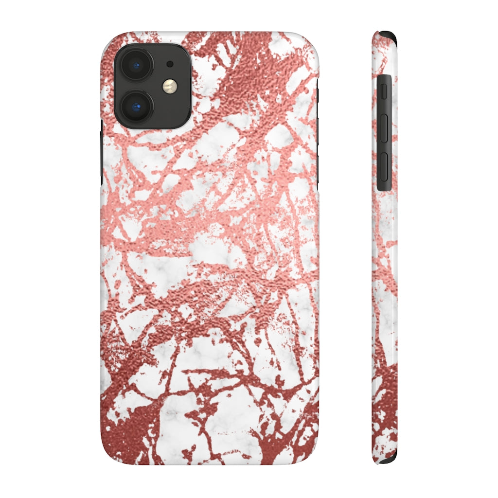 Marble with Rose Gold Accents Case Mate Slim Phone Case