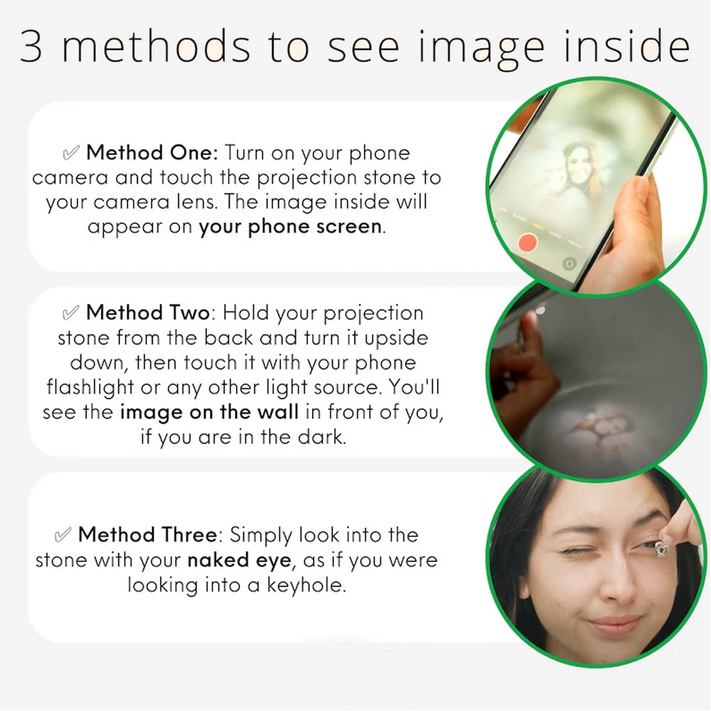 Heart Projection Photo Bracelet