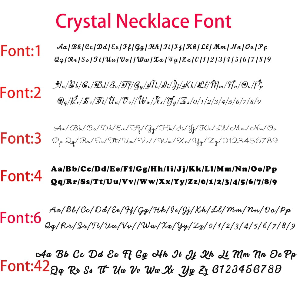 Personalized Crystal Flower Pendant Necklace - Limitless Jewellery