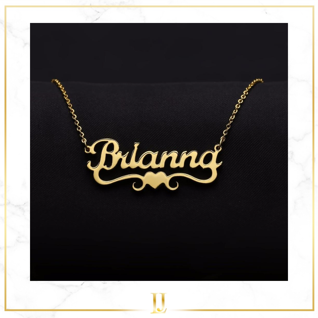 Personalized Heart Crown Necklace - Limitless Jewellery