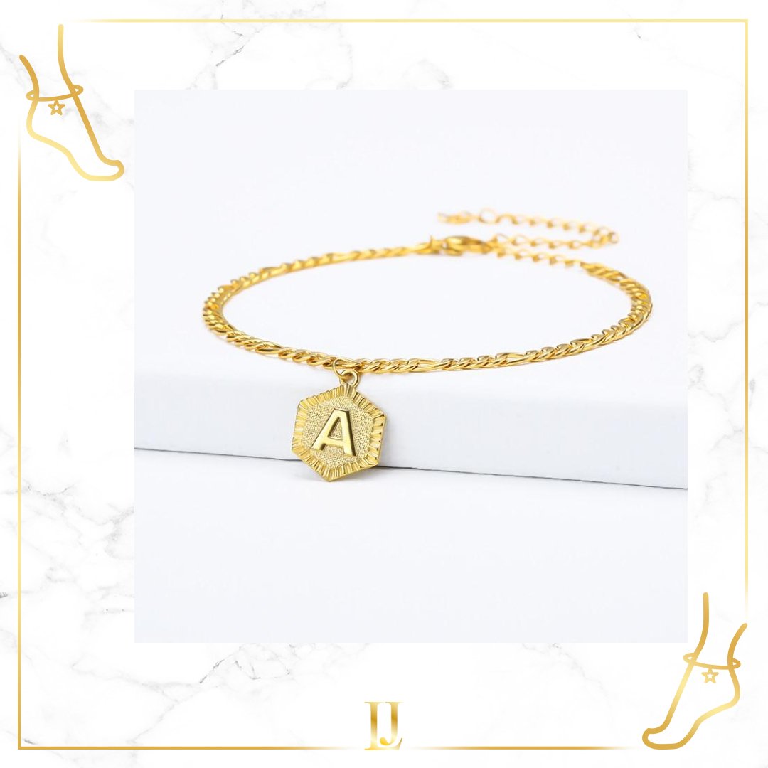 A-Z Initial Anklet Bracelet - Limitless Jewellery