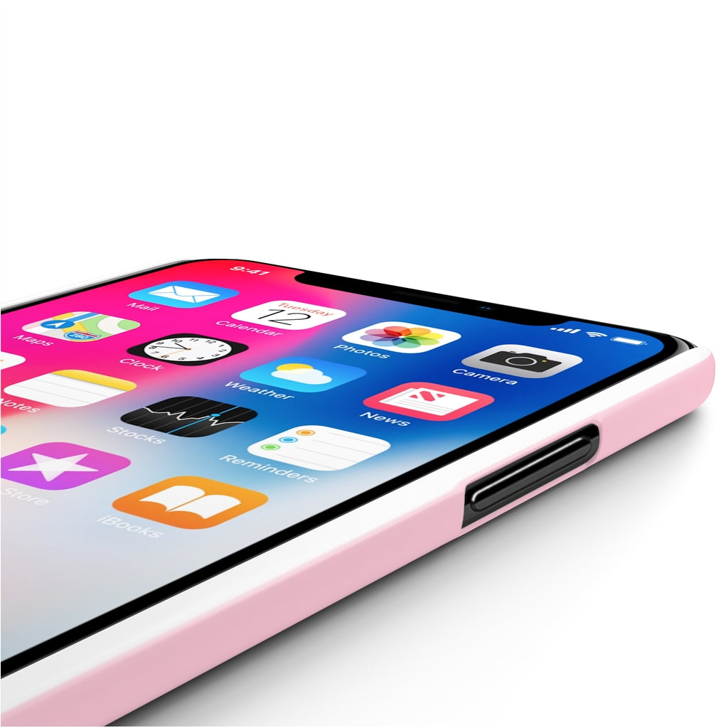 Personalized Pink Stripes Slim Phone Case