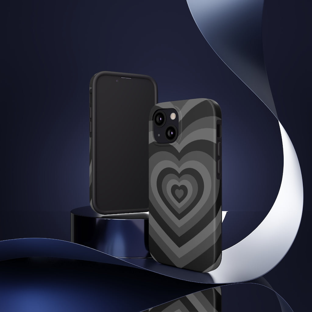Black Hearts iPhone Case