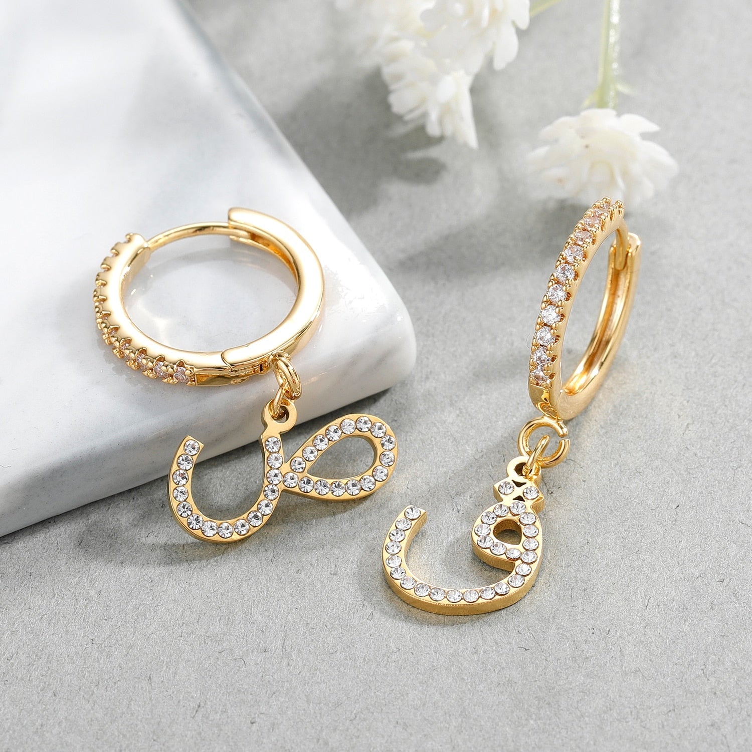 Arabic Letter Earrings - Limitless Jewellery