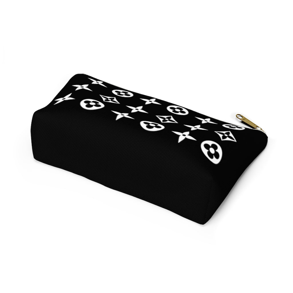 Floral Print Accessory Pouch w T-bottom - Limitless Jewellery