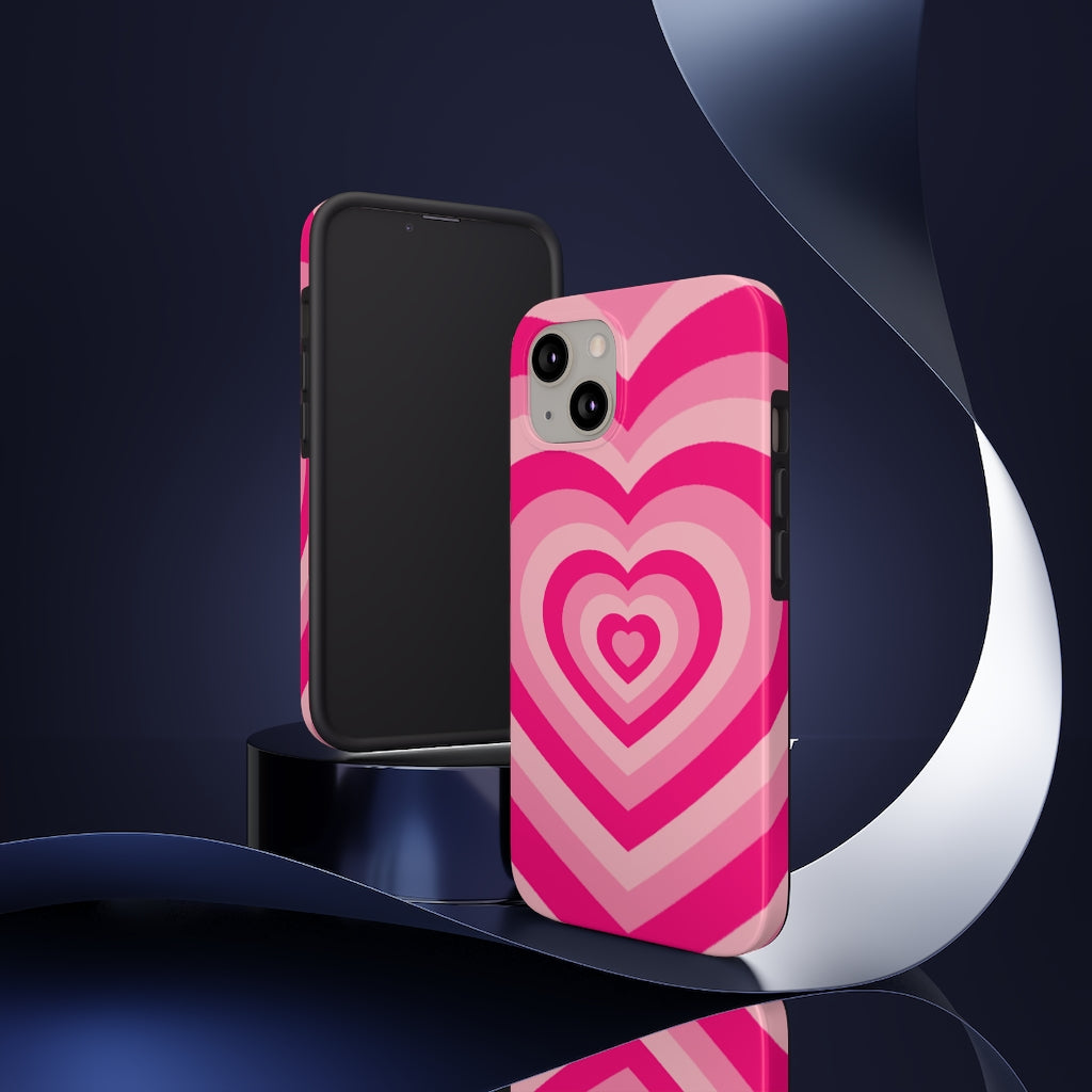 Pink Hearts iPhone Case