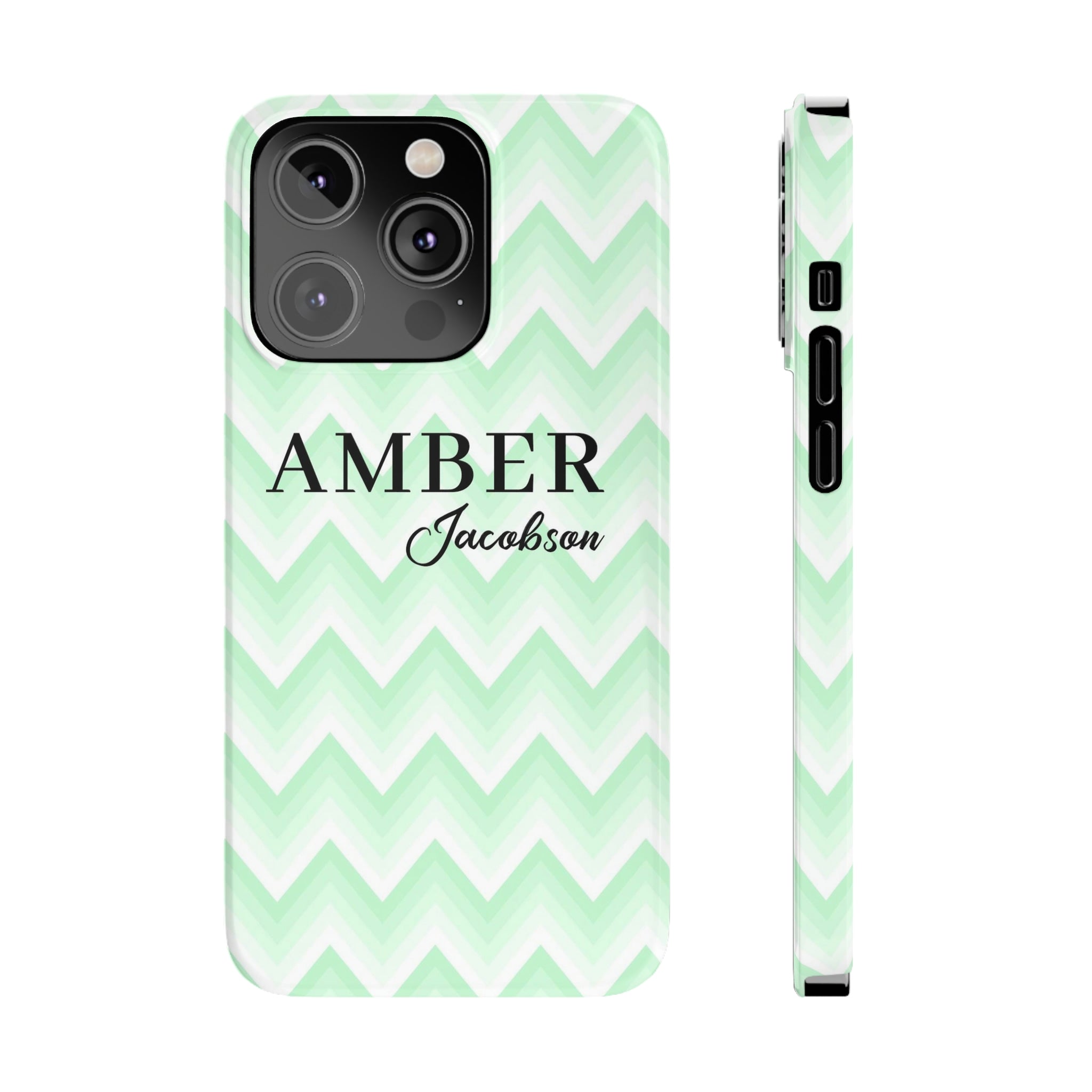 Wavy Green iPhone Case