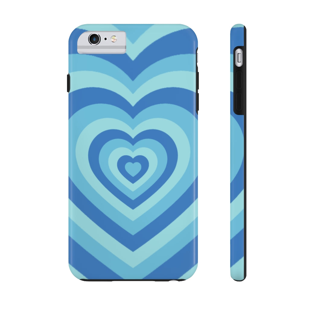 Blue Hearts iPhone Case