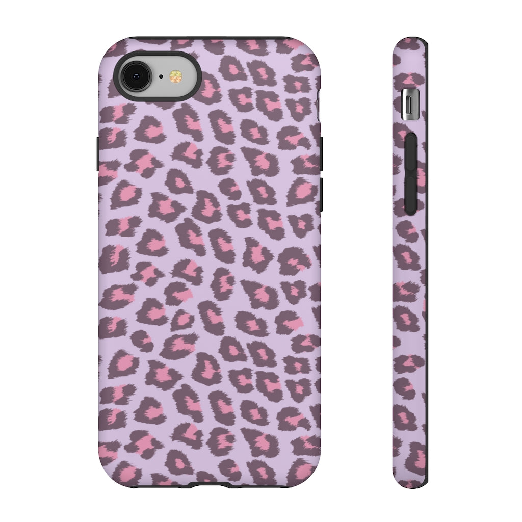 Purple Cheetah Tough Iphone Case