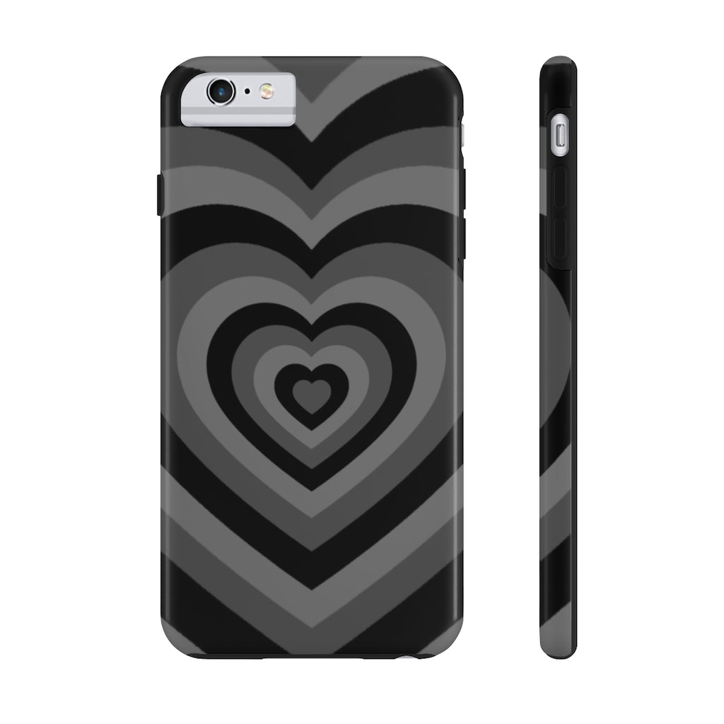 Black Hearts iPhone Case