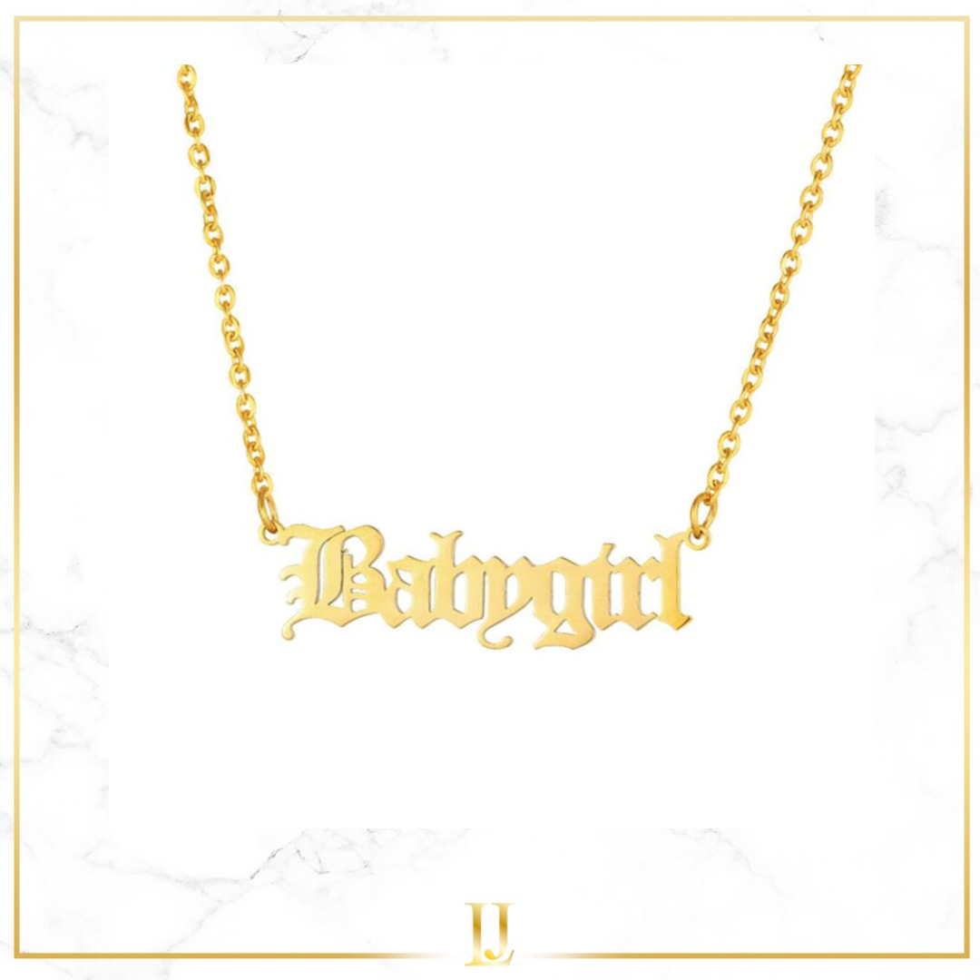 Personalized Old English Necklace - Limitless Jewellery