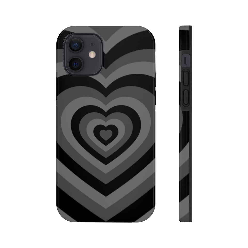 Black Hearts iPhone Case