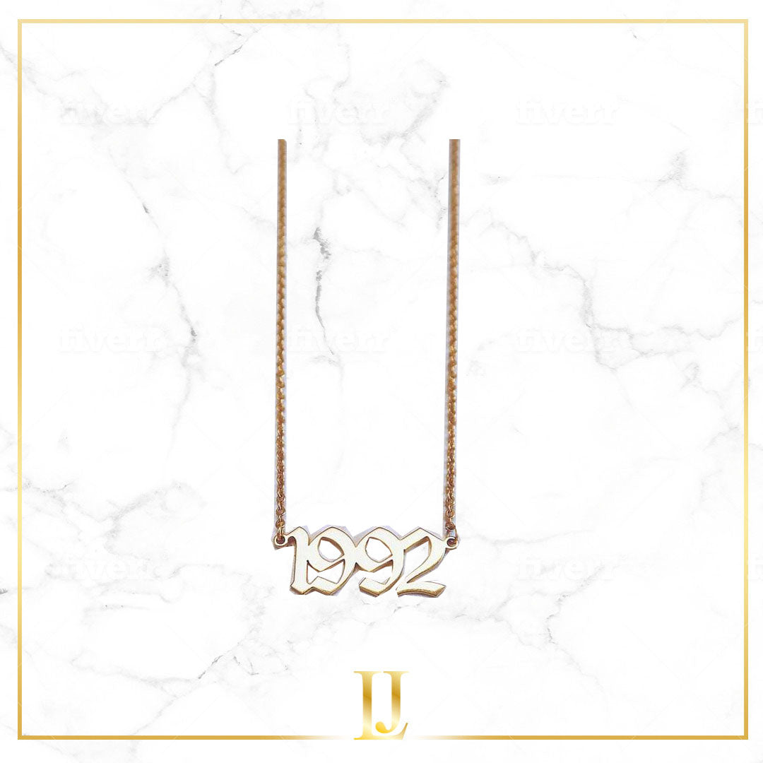 Birth Year Necklace - Limitless Jewellery