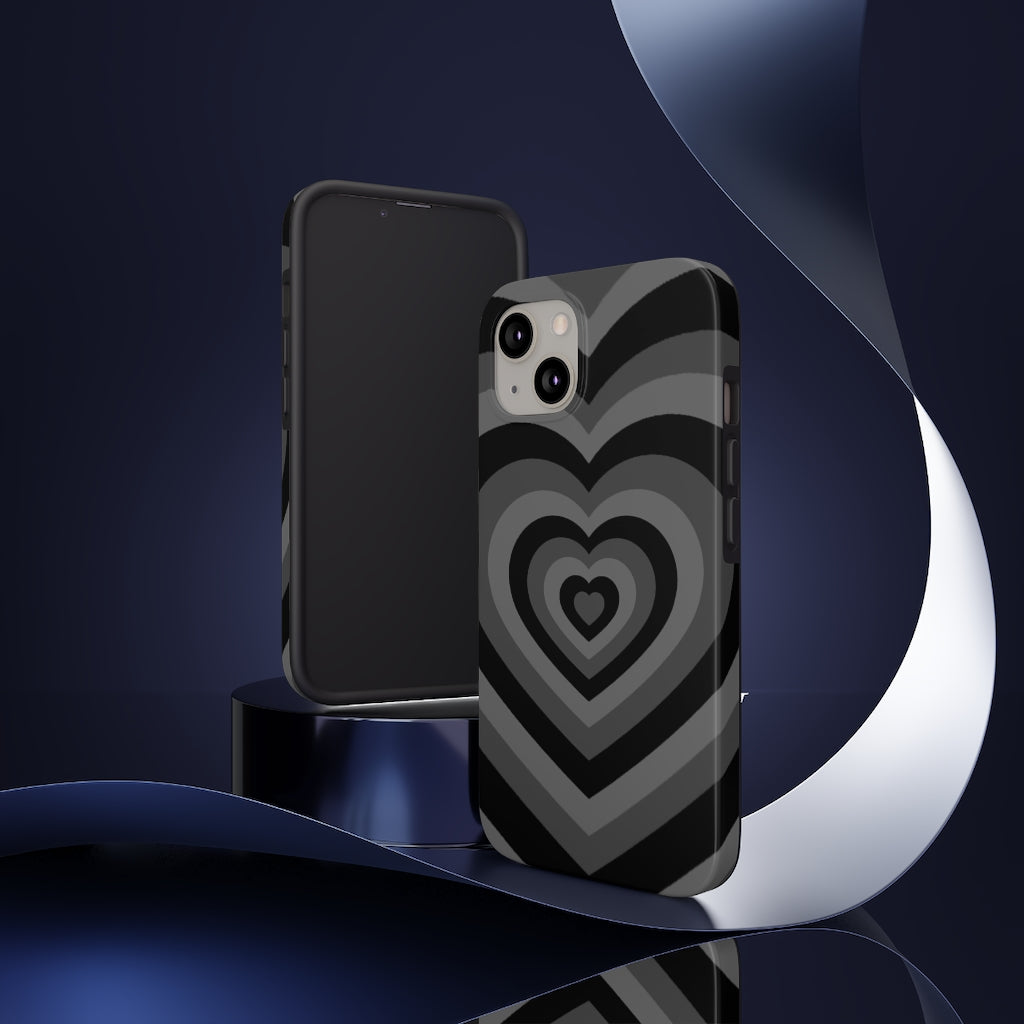 Black Hearts iPhone Case