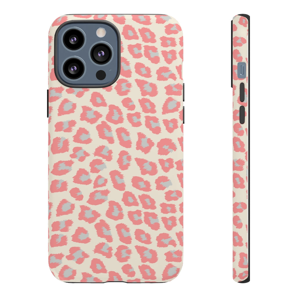Peach Cheetah iPhone Case