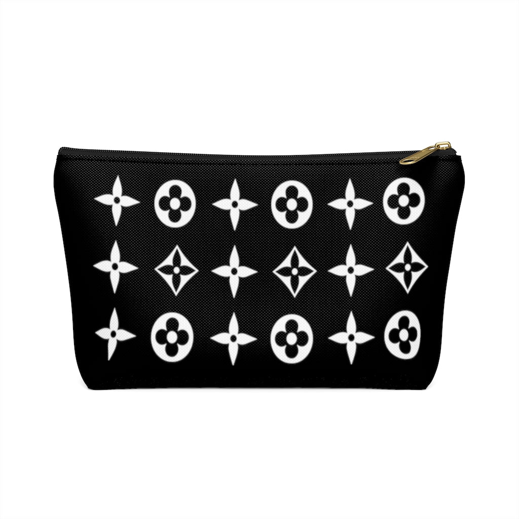 Floral Print Accessory Pouch w T-bottom - Limitless Jewellery
