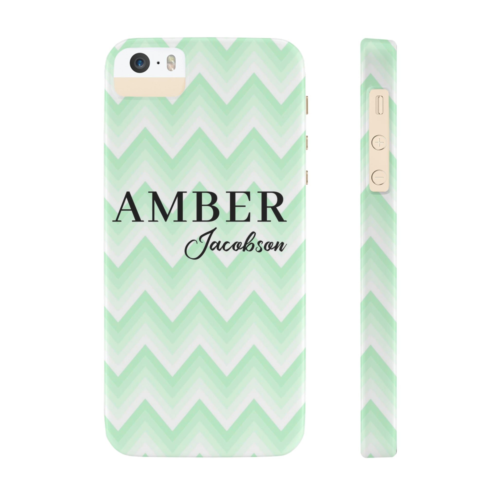 Wavy Green iPhone Case