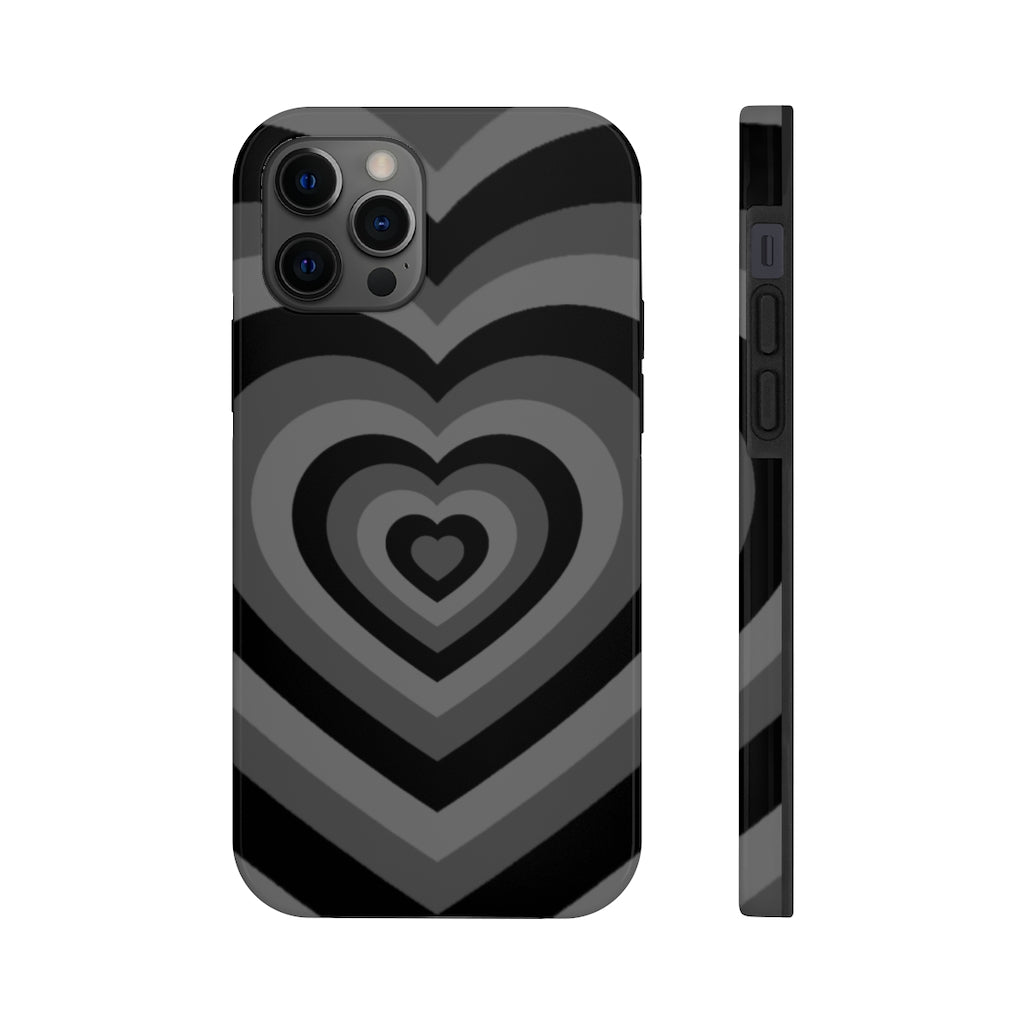 Black Hearts iPhone Case