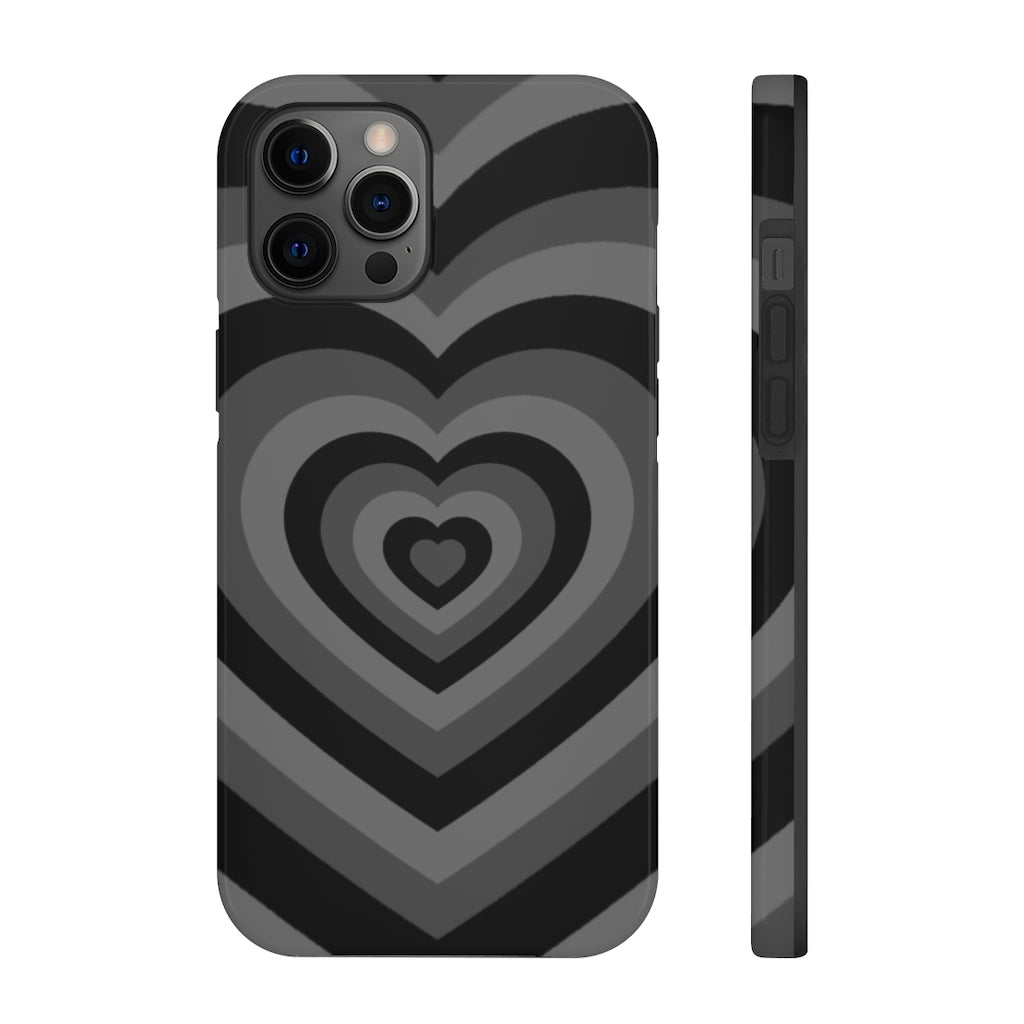 Black Hearts iPhone Case