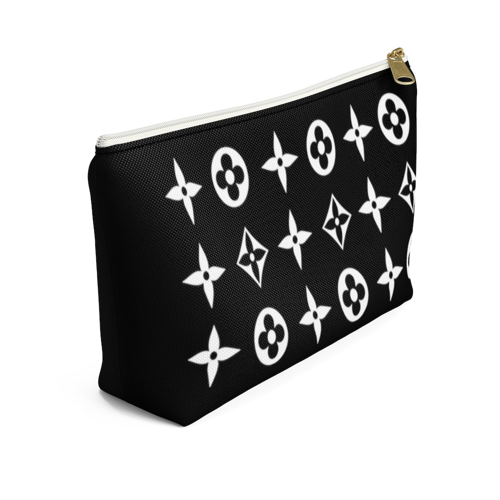 Floral Print Accessory Pouch w T-bottom - Limitless Jewellery