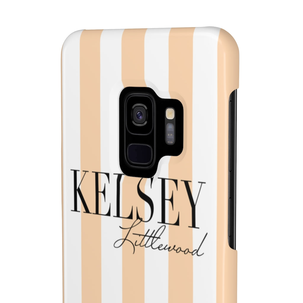 Personalized Peach La Mode iPhone Case