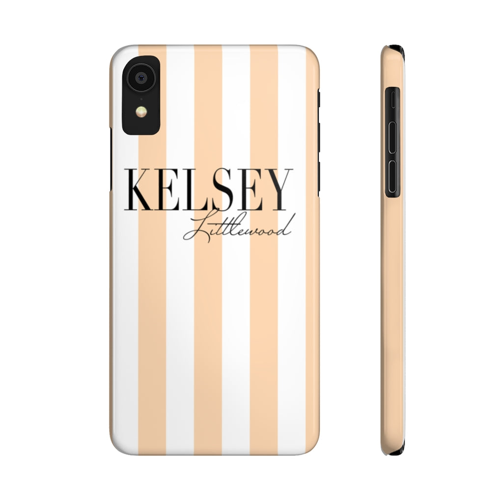 Personalized Peach La Mode iPhone Case