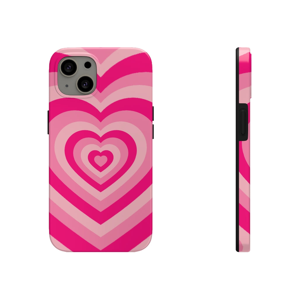 Pink Hearts iPhone Case