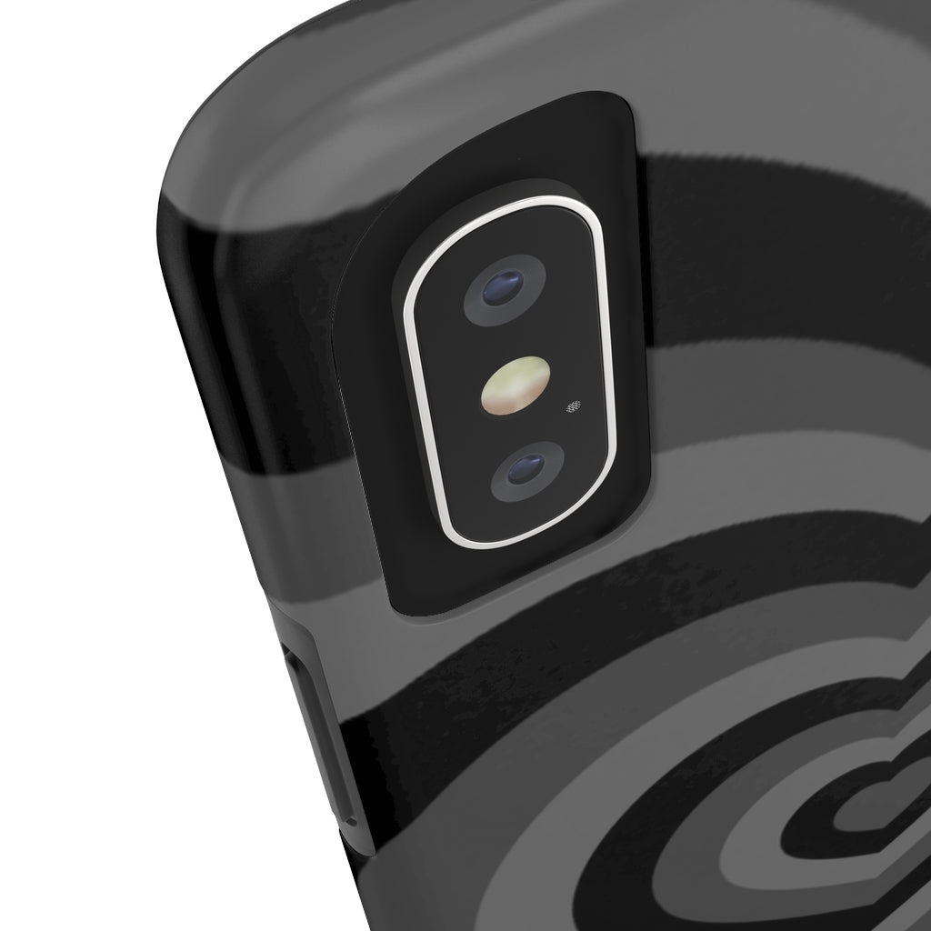 Black Hearts iPhone Case