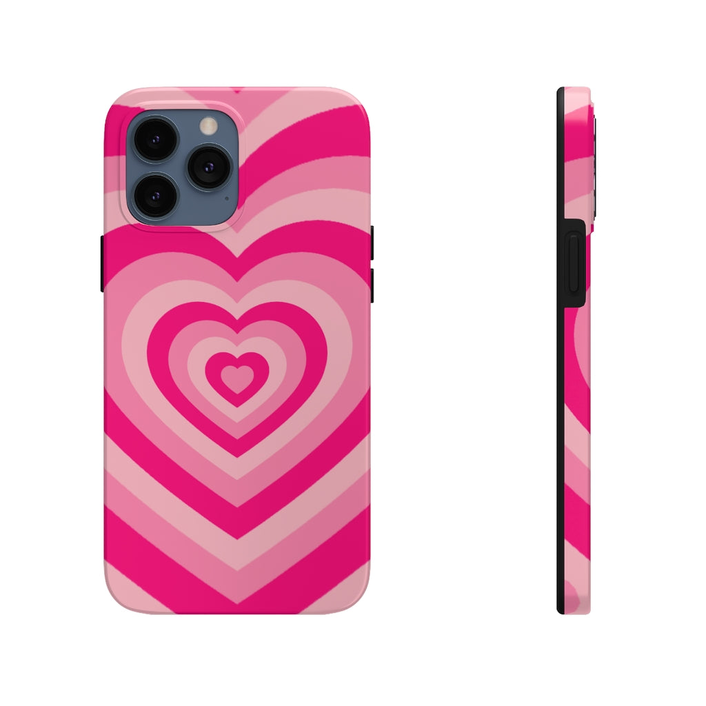 Pink Hearts iPhone Case