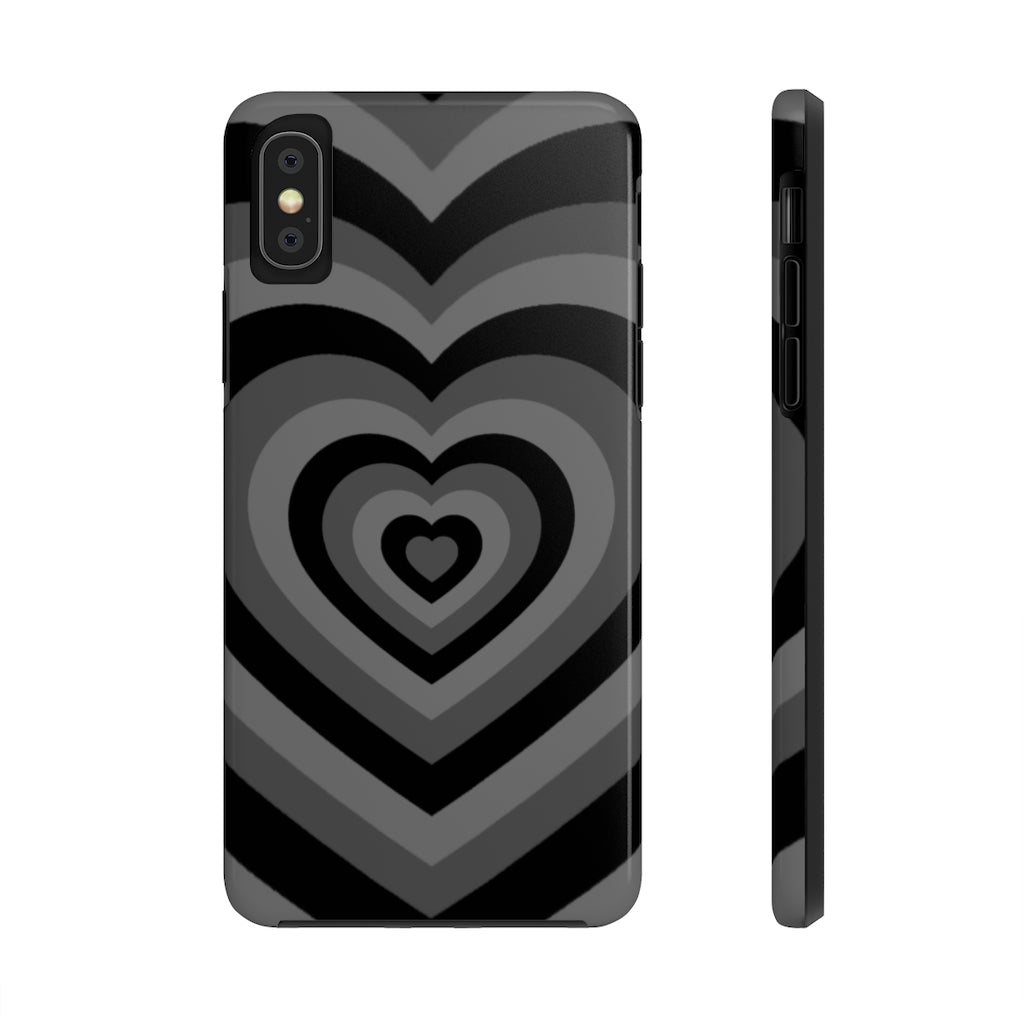 Black Hearts iPhone Case