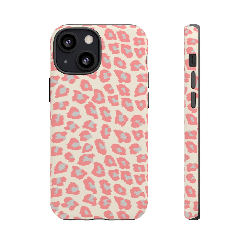 Peach Cheetah iPhone Case