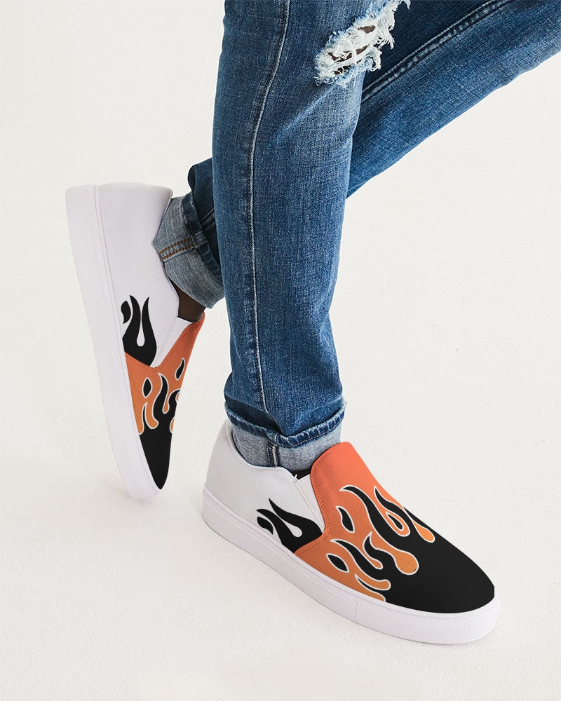 Flame Slip On Shoes Men's Slip-On Canvas Shoe