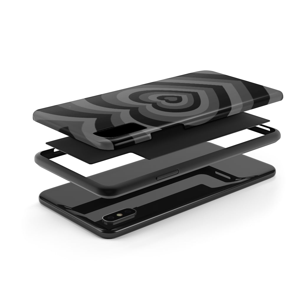 Black Hearts iPhone Case