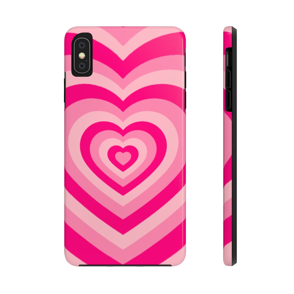 Pink Hearts iPhone Case