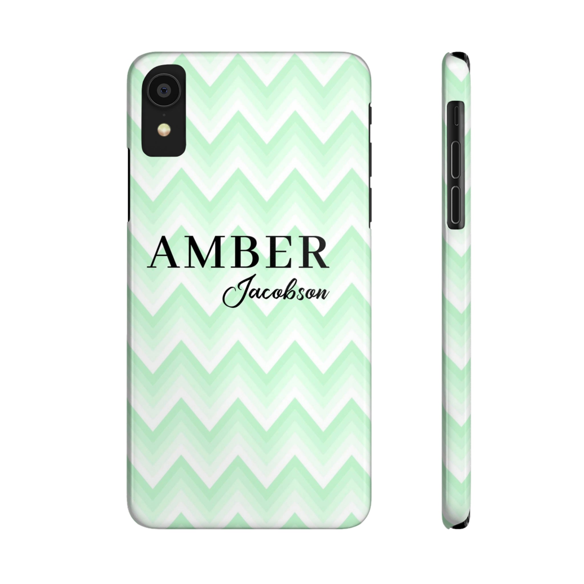 Wavy Green iPhone Case