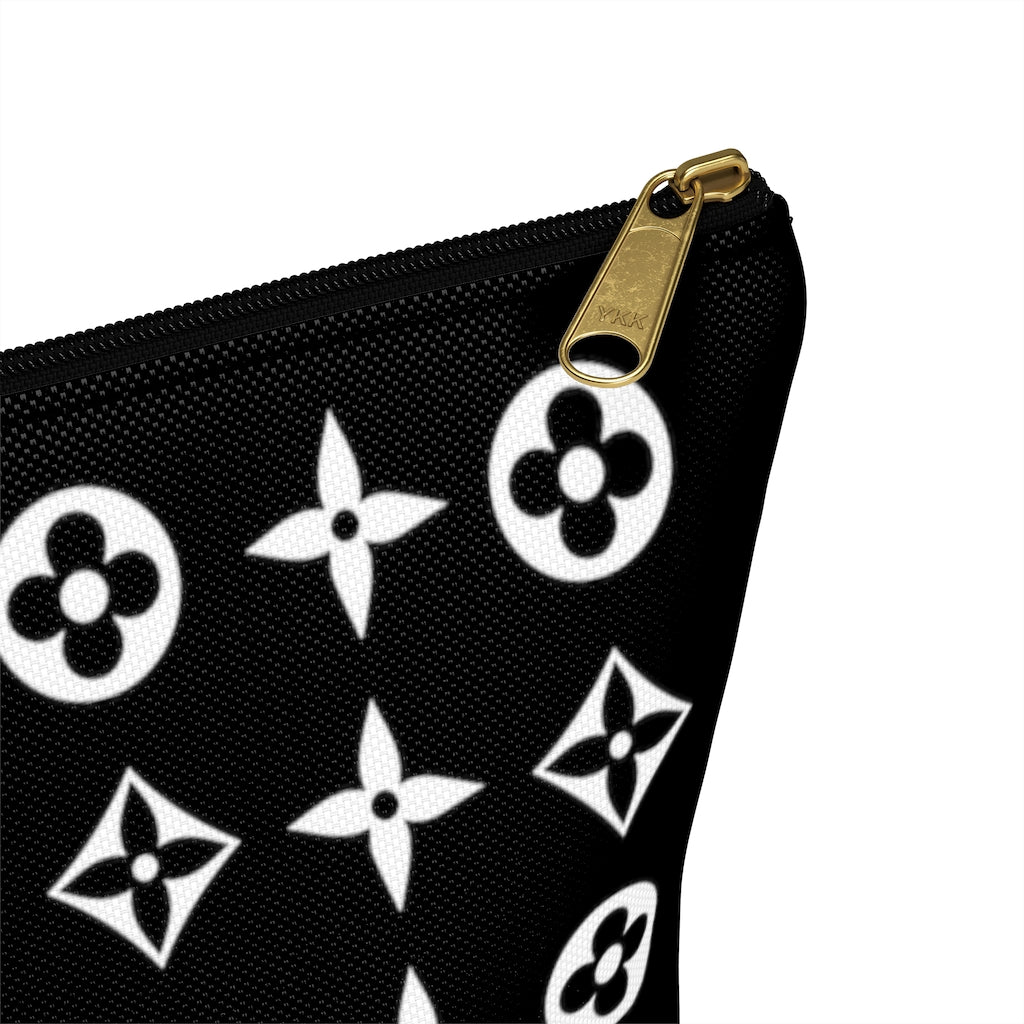 Floral Print Accessory Pouch w T-bottom - Limitless Jewellery