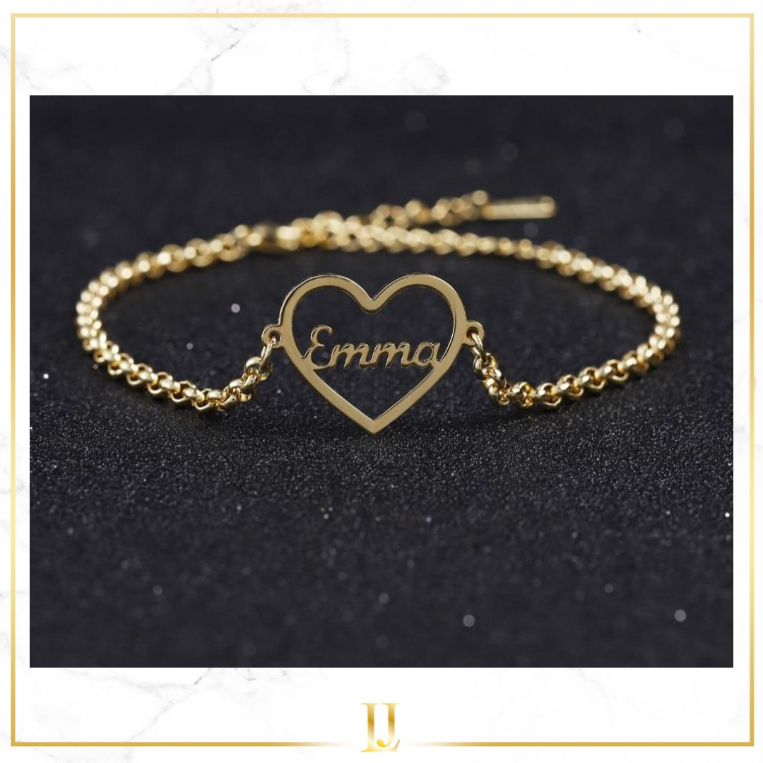 Personalized Heart Bracelet - Limitless Jewellery