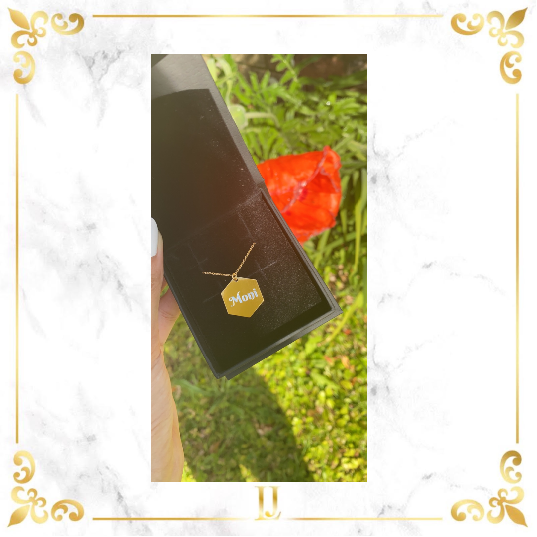Personalized Hexagon Necklace - Limitless Jewellery