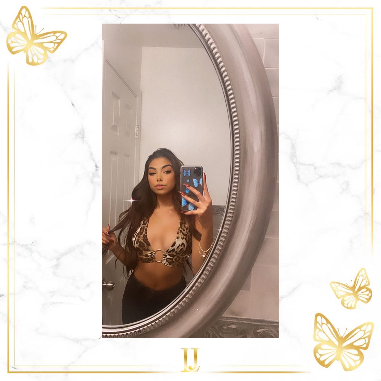 Personalized Transparent Butterfly iPhone Case - Limitless Jewellery