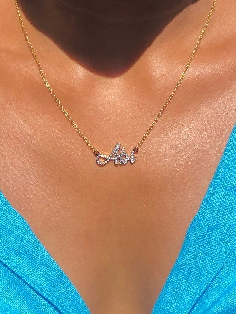 Personalized Iced Out Name Necklace - Limitless Jewellery