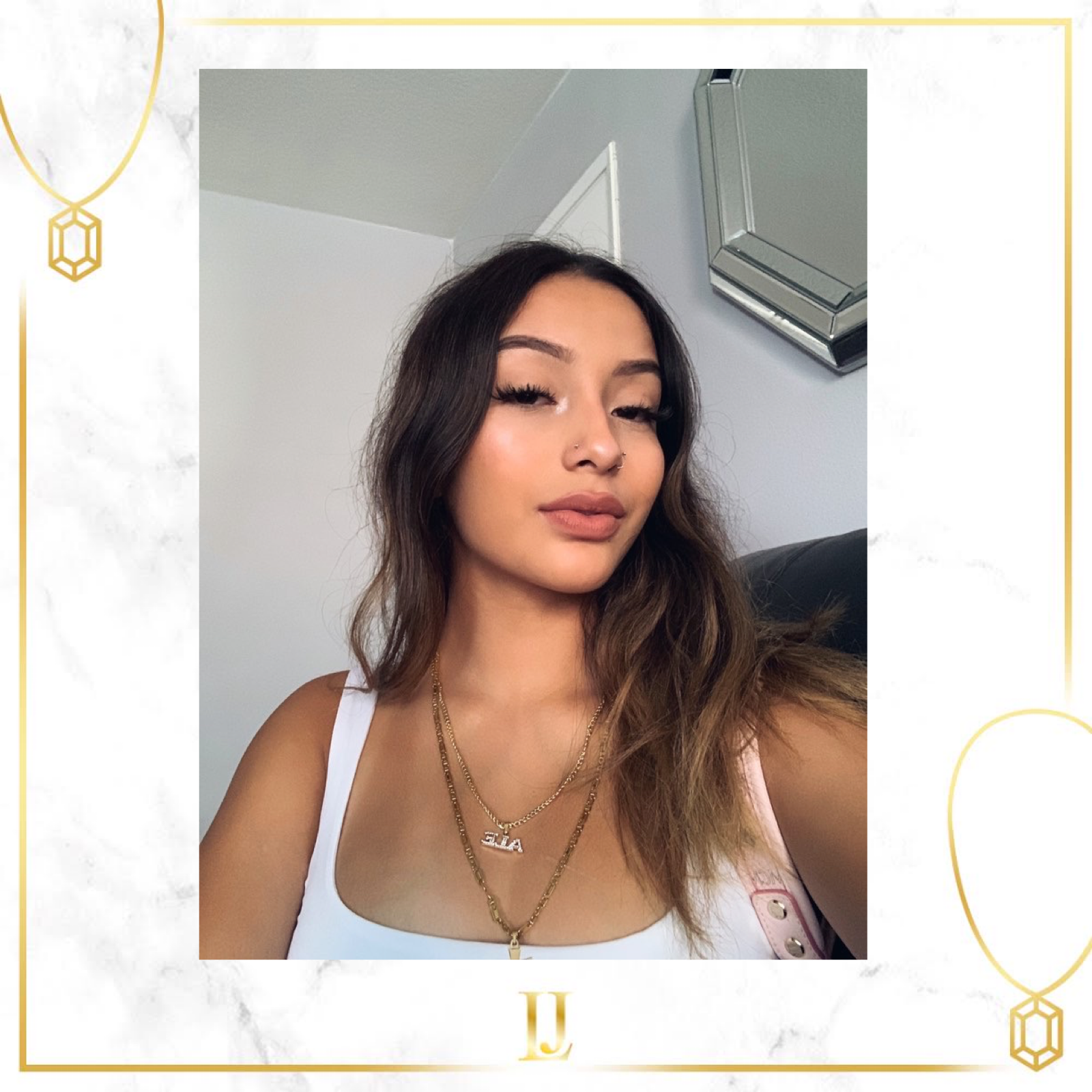 Personalized Capital Iced Out Necklace - Limitless Jewellery