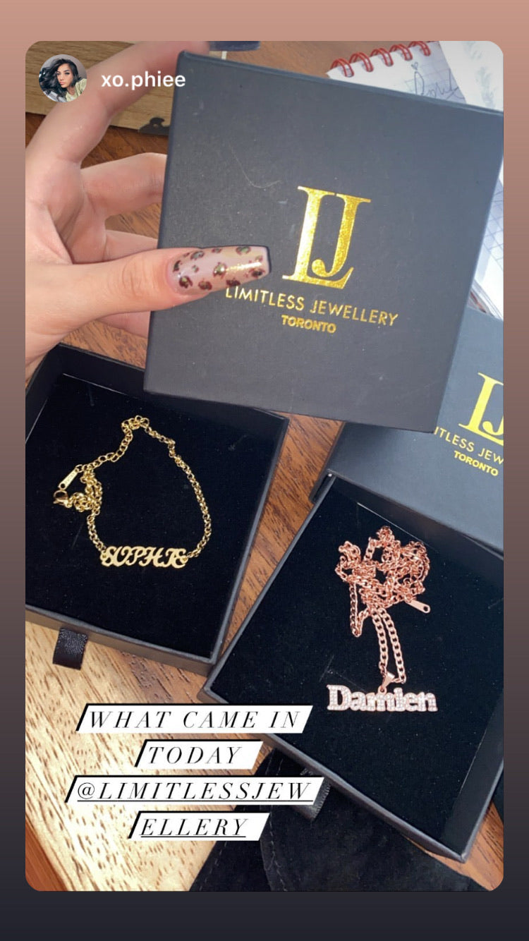 Personalized Name Bracelet - Limitless Jewellery