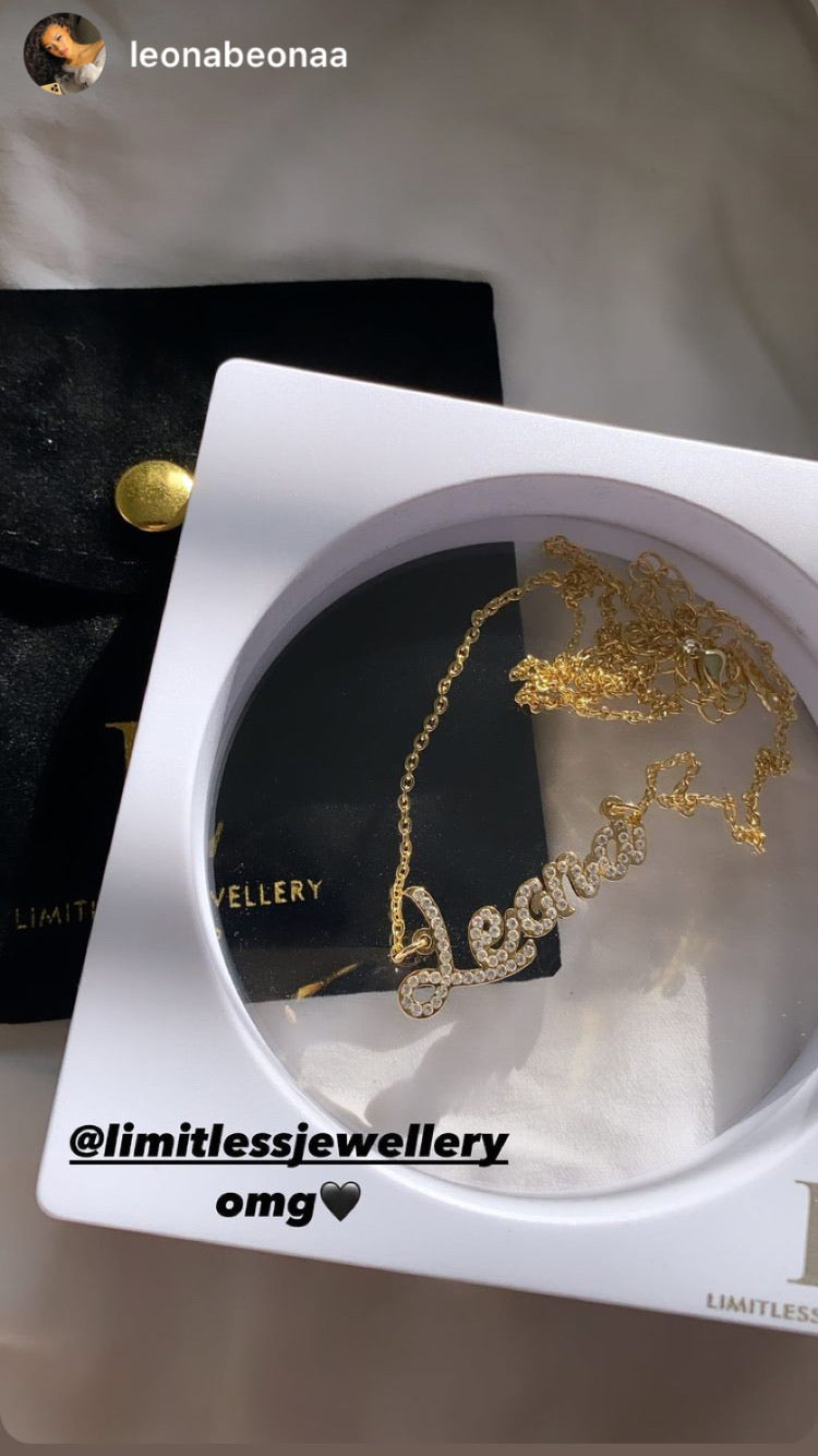 Personalized Iced Out Name Necklace - Limitless Jewellery